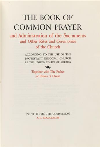 (MERRYMOUNT PRESS.) The Book of Common Prayer.  1928[-30]